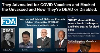 Pro-COVID Vaccine Authorities Continue to Die or Become Disabled After Mocking the Unvaccinated!