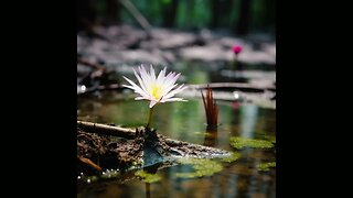Flower in the mud