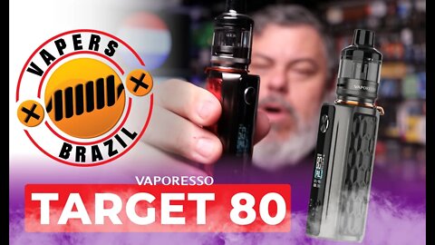 Vaporesso Target 80 - Kit Iniciante 80W bateria interna 3000mAh - Review PTBR