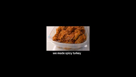 we made som spicy turkey. #turkek