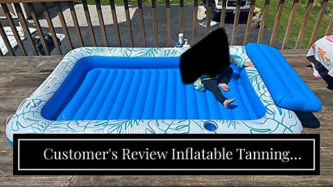 Reviews Inflatable Tanning Pool Lounger Float - Jasonwell 4 in 1 Sun Tan Tub Sunbathing Pool Lo...
