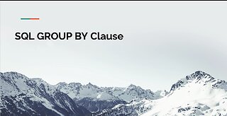 SQL GROUP BY Clause Tutorial