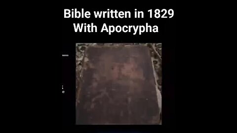 1829 Bible With Apocrypha