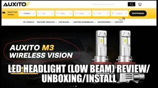 Auxito LED (low beam) headlight REVIEW/UNBOXING/INSTALL (Subaru Forester)