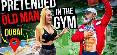 Elite Powerlifter Pretended to be OLD MAN in the gym GIRLS go NUTS