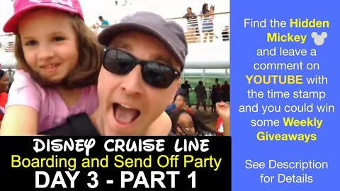 The Muster and Launch Party - The Disney Dream Cruise Line - Disney Vlog Day 3 Part 1