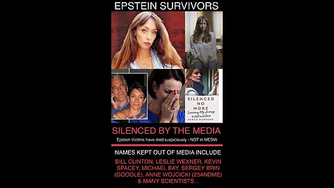 EPSTEIN SURVIVORS SILENCED BY MEDIA
