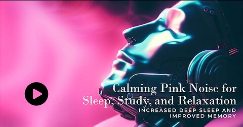 Calming Pink Noise for Sleep, Study & Relaxation - BLACK SCREEN