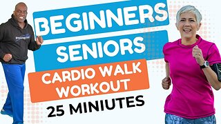 "Easy and Effective: Beginners & Seniors Cardio Walk Exercise | 25 Min Low Impact Workout"