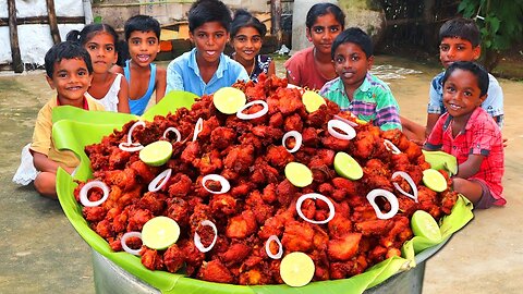 CHICKEN PAKODA | Tasty Chicken Pakoda Recipe | Crispy Chicken Pakoda | Village Fun Cooking