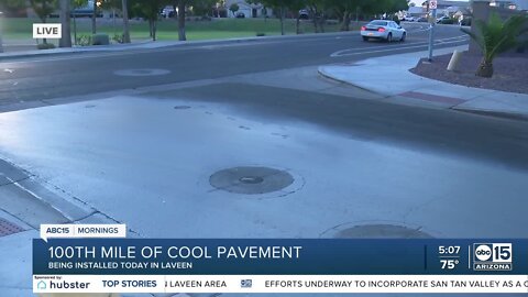 Phoenix installing 100th mile of 'Cool Pavement' in effort to lower temperatures