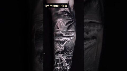 Stunning Tattoo by Miguel Hest #shorts #tattoos #inked #youtubeshorts