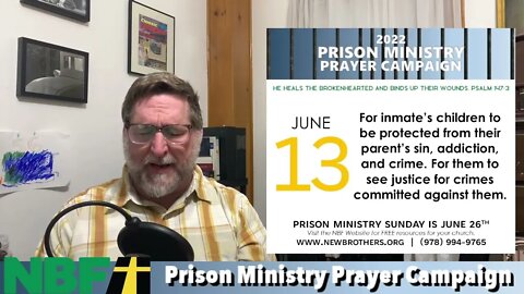 Prison Ministry Prayer Campaign 2022 - Day 13
