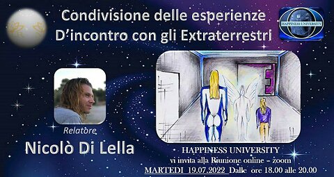 L'INCONTRO CON GLI EXTRATERRESTRI condivisione delle esperienze di NICOLO DI LELLA