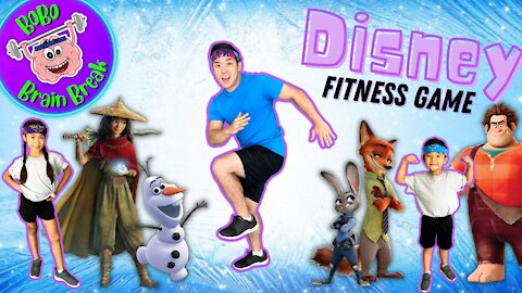 ❄️ DISNEY KIDS Fitness Game | Bobo P.E. Brain Break | FUNNY