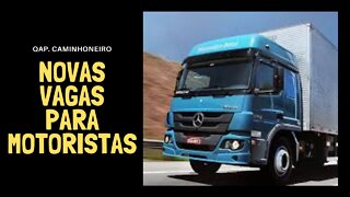 Vagas para motorista/24/05/2022