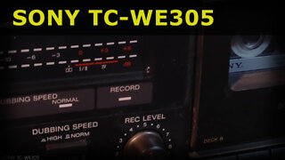 SONY TC-WE305 - very basic vintage double cassette deck with Dolby B and that's all in 4K