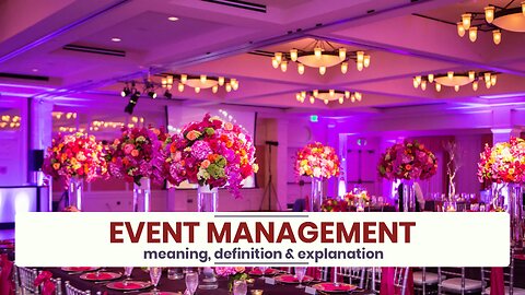 What is EVENT MANAGEMENT?