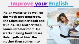 Reading in English and improving pronunciation skill.