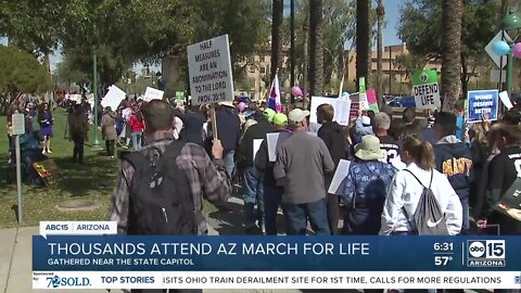 Thousands attend March for Life at AZ State Capitol