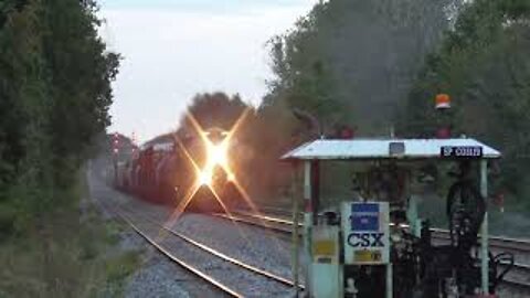 CSX Q369 Manifest Mixed Freight Train from Sterling, Ohio October 2, 2021