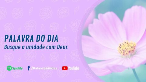 Palavra da Tarde Abençoada - Busque a unidade com Deus