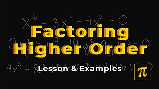 How to FACTOR Higher Order Polynomial Equations? - It's EASY if you learn these!