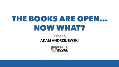 The Books Are Open... Now What?