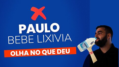 PAULO REAGE A VICIOS ESTRANHOS BEBI LIXIVIA