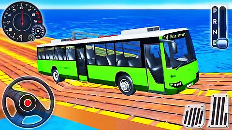 Mega Ramp Bus Racing Simulator - Impossible Bus Stunt Driving 3D - Android GamePlay