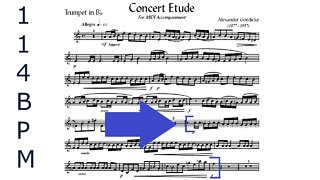 🎺🎺🎺 PREPARING Concert Etude by A. Goedicke - PART #2 (Play it with me!)