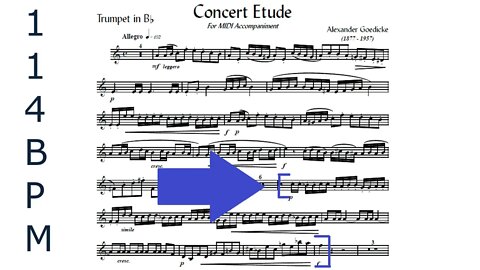 🎺🎺🎺 PREPARING Concert Etude by A. Goedicke - PART #2 (Play it with me!)