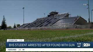 Bakersfield High school student found with gun at school