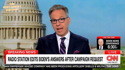 You can't make this shit up: CNN's Tapper confirms a Milwaukee radio station edited some of Biden's answers after the Biden campaign demanded it.