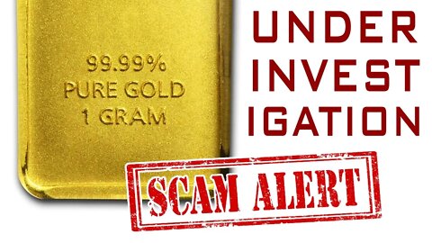 SURPRISE! Gold Backed Crypto Company Under Investigation!