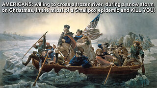 George Washington Remembers Crossing The Delaware on Christmas 🔫🦅🎅🎄