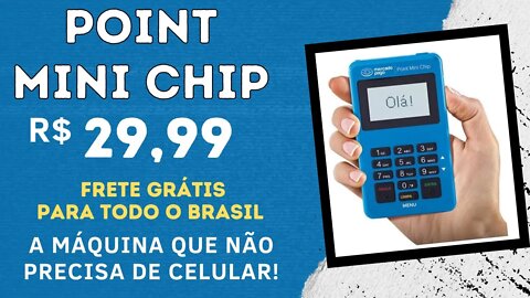 Point Mini Chip! A Máquina de Cartão que não precisa de celular do Mercado Pago!