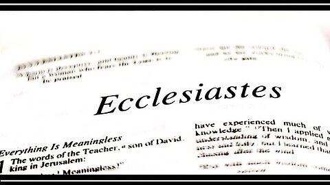 ECCLESIASTES CHAPTER 10