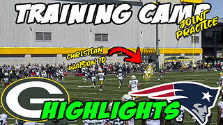 Reacting to Packers TRAINING CAMP Joint Practice w/ Patriots Highlights! Day 1