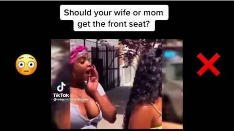 Wife Gets Mad At Husband For Having His Mother In The Passenger Seat