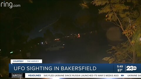 Did a 23ABC viewer's Ring camera capture UFO on video in Southwest Bakersfield?