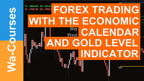 Forex Trading With The Economic Calendar and Gold Level indicator