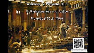 Of Righteousness and Justice - Proverbs 8:20-21