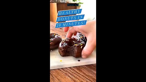 healthy and tasty chocolate donuts recipe