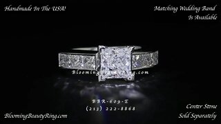 BBR-609E Engagement Ring Only From Blooming Beauty Ring Company