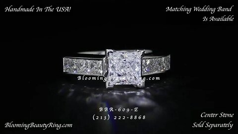 BBR-609E Engagement Ring Only From Blooming Beauty Ring Company