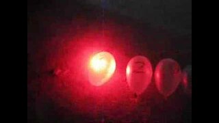 Popping 5 Balloons Instantly with 200mW Laser