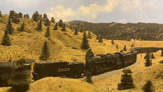 AT&SF Steam Locomotives 2926 & 3751 take the California Limited from LA to Chicago via Raton Pass.