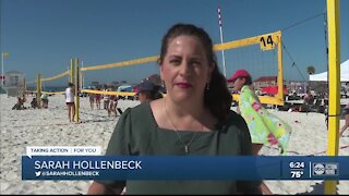 Olympic medalist inspires athletes on Clearwater Beach