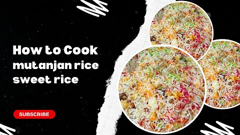 1kg Perfect Mutanjan Rice - Soft and Fluffy Sweet rice/ zaras kitchen